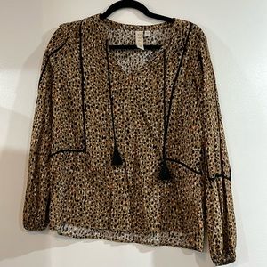 Dolan animal print top